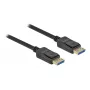 Delock - DisplayPort-kaabel - DisplayPort (M) DisplayPort (M) - DisplayPort 2,0 - 1,0m - toetab 10K 60 Hz (10 240 x 4320) - must (80261)