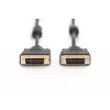 Assmann DVI connection cable. DVI(24+1). 2x ferrit M/M. 10.0m. DVI-D dual link. UL. bl (AK-320101-100-S)