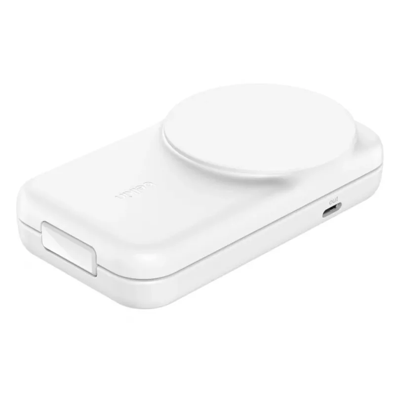 Belkin UltraCharge 25W Qi2 2-ühes kokkupandav juhtmevaba laadimisalus, valge (WIZ038KQWH)