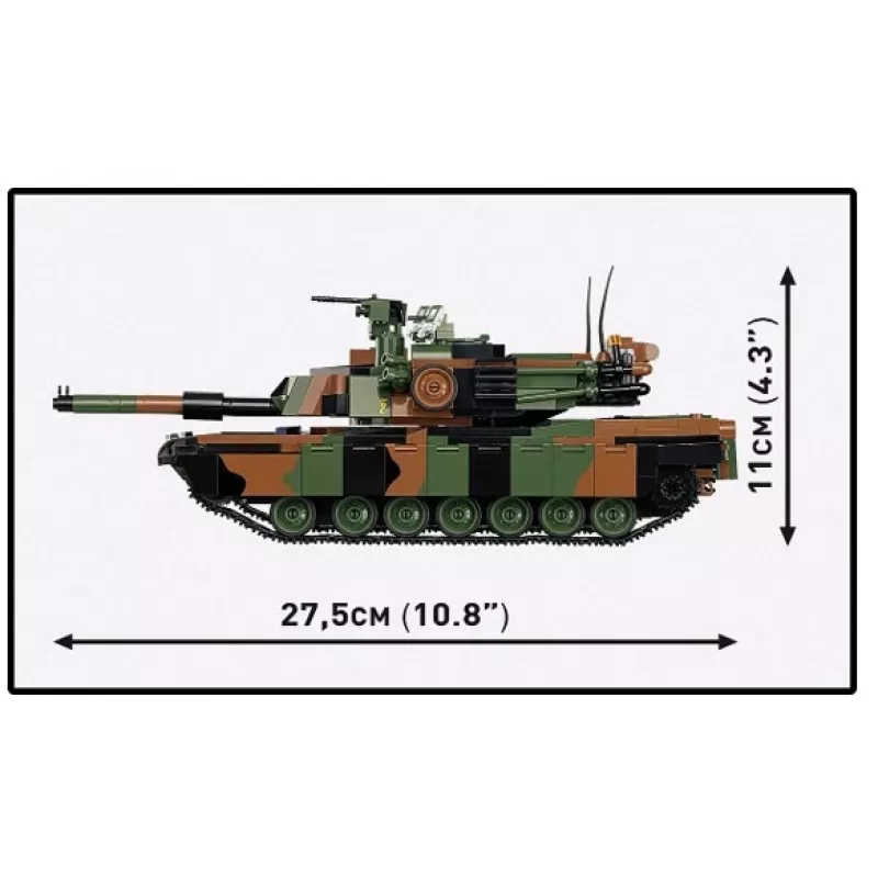 Ehituskomplekt Cobi M1A2 SEPV3 Abrams mudel 1 065 klotsiga