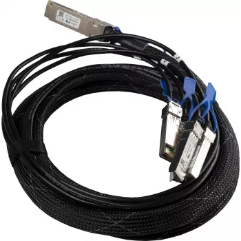 Mikrotik XQ+BC0003-XS+ InfiniBand/fiiberoptiline kaabel 3 m QSFP28 4x SFP28 Must