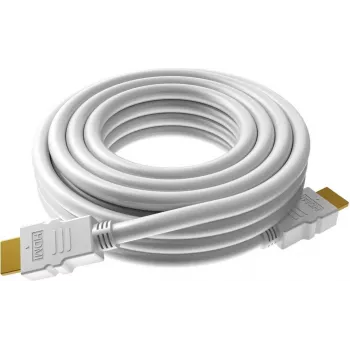VISION Techconnect - Highspeed - HDMI-kaabel Etherneti-ga - HDMI isane kuni HDMI isane - 5,0m - valge - toetab 4K 30 Hz (TC 5MHDMI8K)