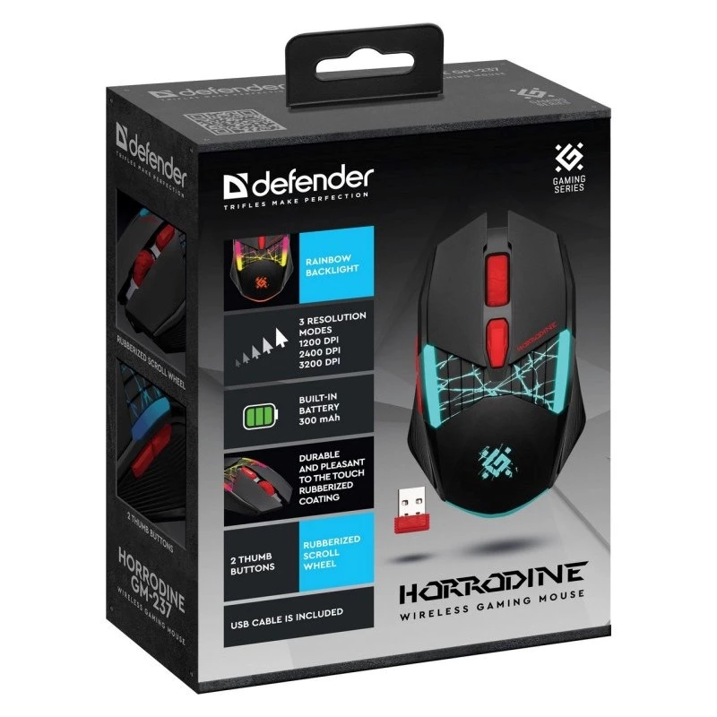 DEFENDER GM-126 TISA RF+BT OPTIC 1600dpi 6P MUST HIIR