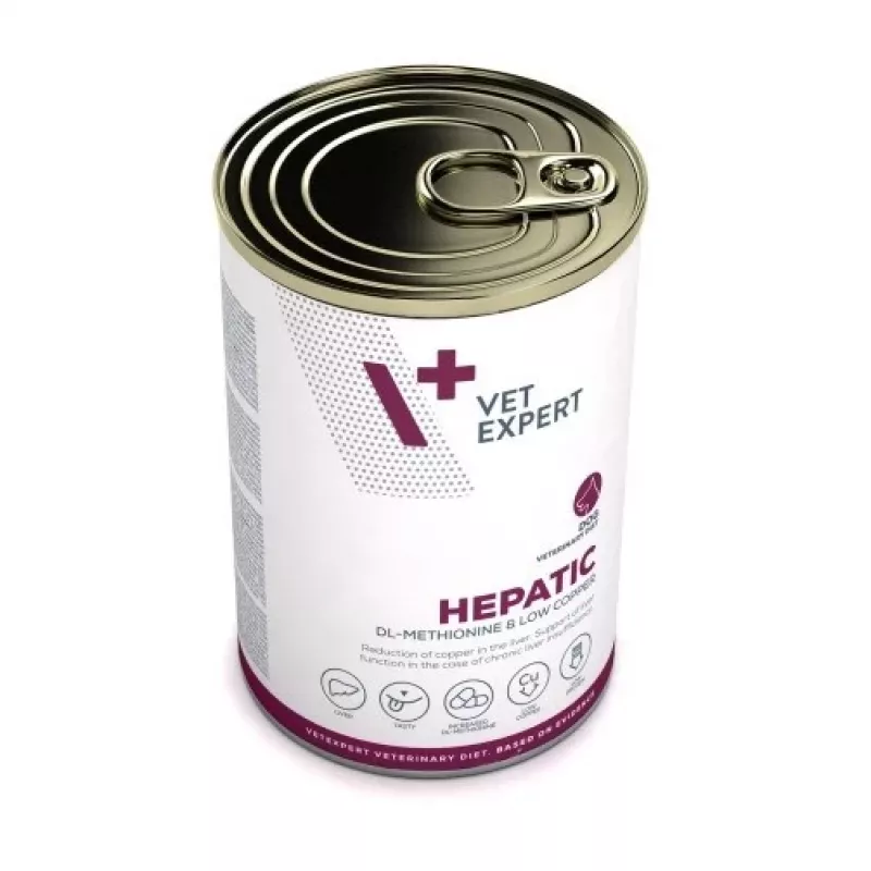 Märg koeratoit VETEXPERT Veterinary Diet Hepatic koertele, 400 g, maksa toetus, lihamaitse