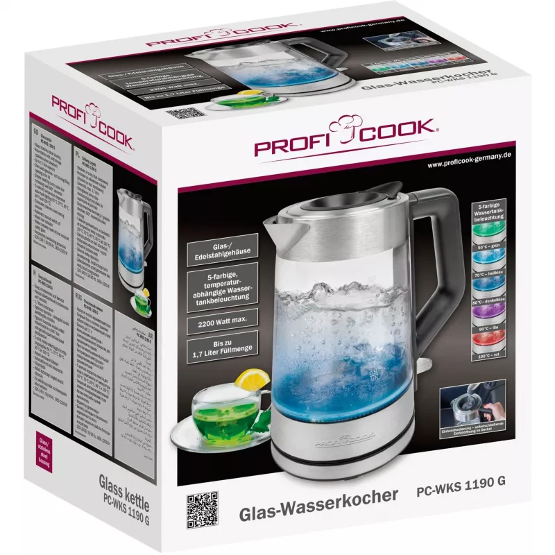 Proficook elektriline klaasveekeetja PC-WKS 1190 G