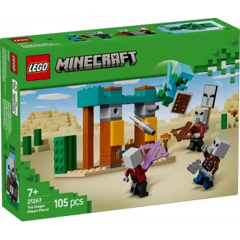 LEGO ehituskomplekt The Illager Desert Patrol 21267 – Minecraft mängukomplekt, 105 detaili, 4 minifiguuri, 80×60×110 mm