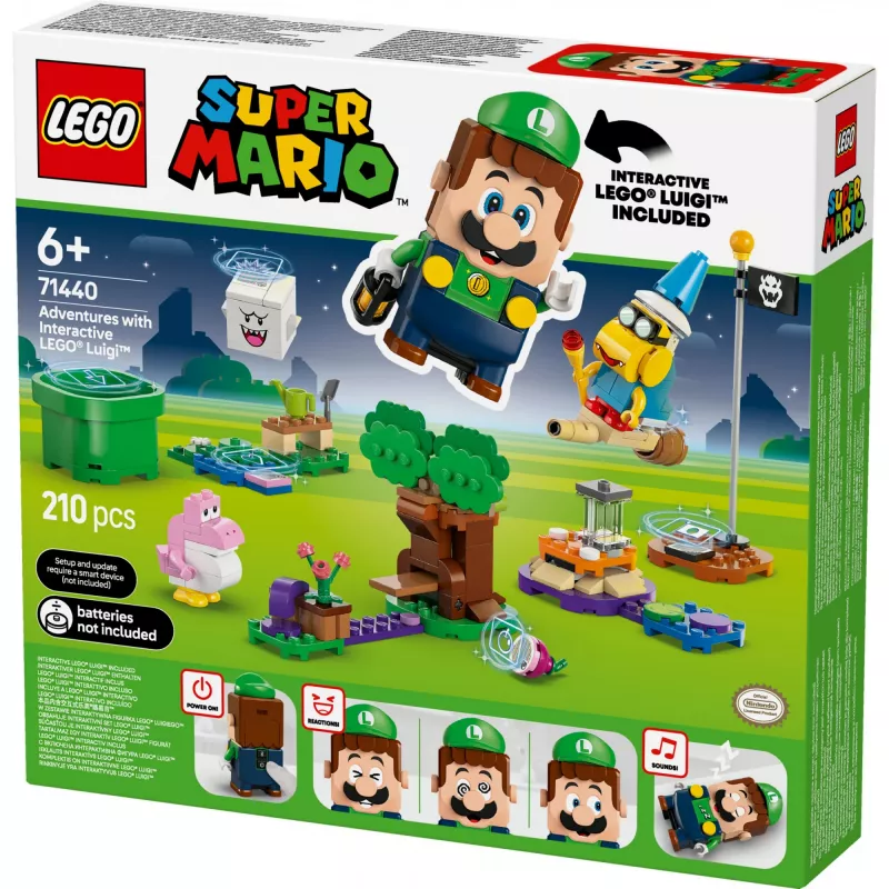 Konstruktormänguasi LEGO 71440 Super Mario interaktiivne LEGO Luigi figuuri komplekt