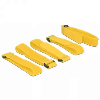 DeLOCK 18708 konks-aas kinniti Kollane 5 tk
