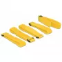 DeLOCK 18708 konks-aas kinniti Kollane 5 tk