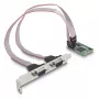 DeLOCK Mini PCIe kaart täissuuruses – 2 x jada RS-232 D-Sub 9 kontaktiga