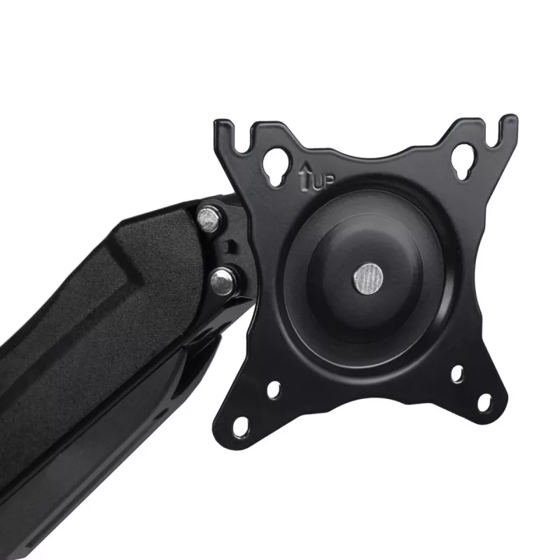 Monitor mount MACLEAN MC-860 desk mount for 27 inch (68.6 cm) screens, VESA 75x75–100x100, max load 8 kg, Must