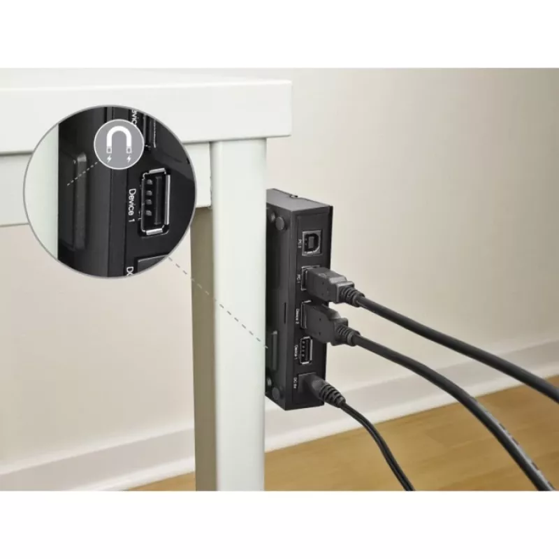 DeLOCK 11495 arvuti andmevaheti 5 Gbit/s Must Plastik