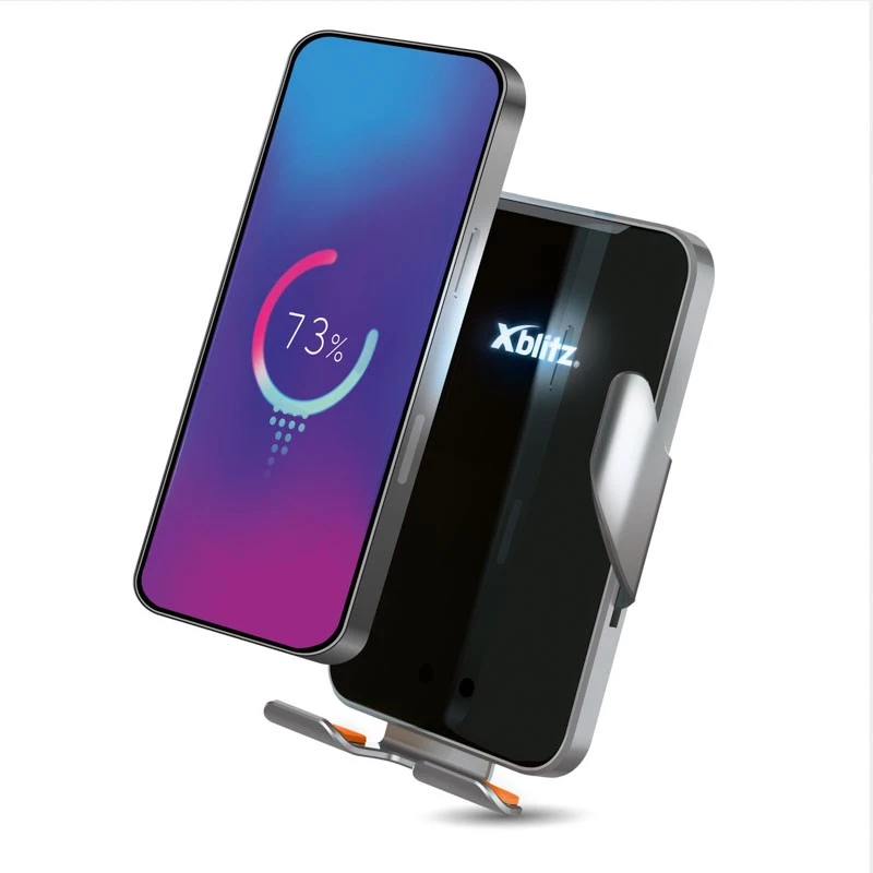 Xblitz FX4 Elegance automaatne autotelefoni hoidik juhtmeta laadimisega, õhuavale kinnitatav