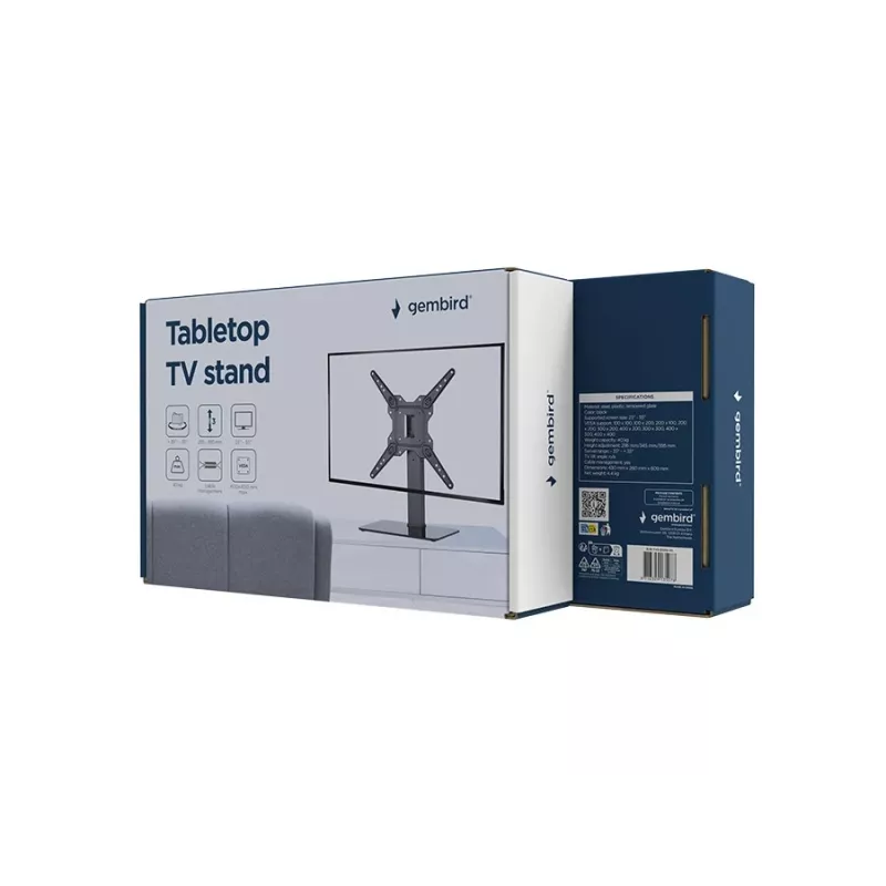 Gembirdi TVS-D55S-01 laual TV-alus (pöörlev), 23 - 55, must