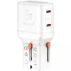 Reisilaadur World 65W USB-C + USB-A valge