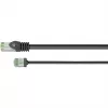 Goobay Ultra-Flexible CAT 8.1 patch-kaabel õhuke U/FTP Must - extra-short plug 99.9% (74353)
