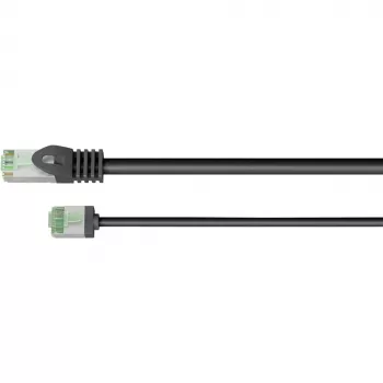 Goobay Ultra-Flexible CAT 8.1 patch-kaabel õhuke U/FTP Must - extra-short plug 99.9% (74353)