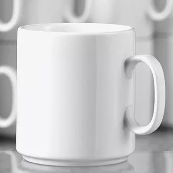 Portselanist kohvikruus Esmeyer Diane 402-108 280 ml — komplekt 6 tk, valge