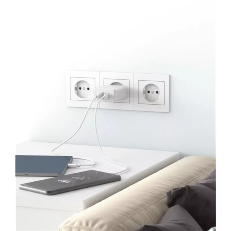 Goobay Dual USB-C™ PD (Power Delivery) kiirlaadija (30 W) (61674)