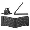 Inateck täissuuruses kumer Bluetooth-klaviatuur N0131 QWERTZ käärikujuline lüliti Must