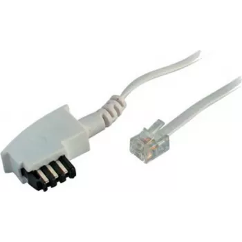 Telefonikaabel S/CONN TAE-F Pistik Western 6/4 Universaalne Valge 6 m - ShiverPeaks