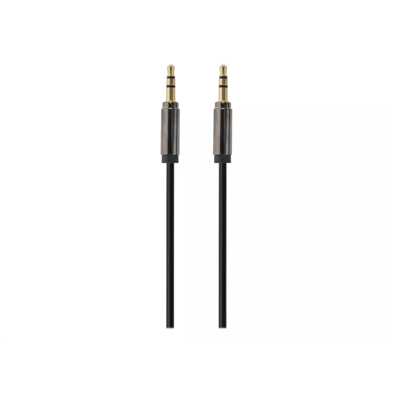 Gembird kaabel CCAP-444-0.75M (Mini Jack M - Mini Jack M, 0,75 m, must) helikaabel 3,5 mm must (CCAP-444-0.75M)