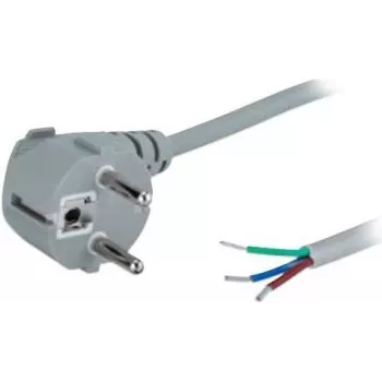 Wentronic Goobay maandatud nurga all toitekaabel isemonteerimiseks, 2 m, must - Type F (Type F, CEE 7/7) > lahtised kaabliotsad (50083)