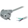 Wentronic Goobay maandatud nurga all toitekaabel isemonteerimiseks, 2 m, must - Type F (Type F, CEE 7/7) > lahtised kaabliotsad (50083)