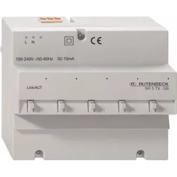 Rutenbeck SR 5TX GB - Switch - 5 x 10/100/1000 - DIN rail mountable (23510503)