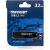 USB-mälupulk PATRIOT 32 GB USB Type-A 3.2 Gen 1 Must, 80 MB/s, taskuvõtmehoidja