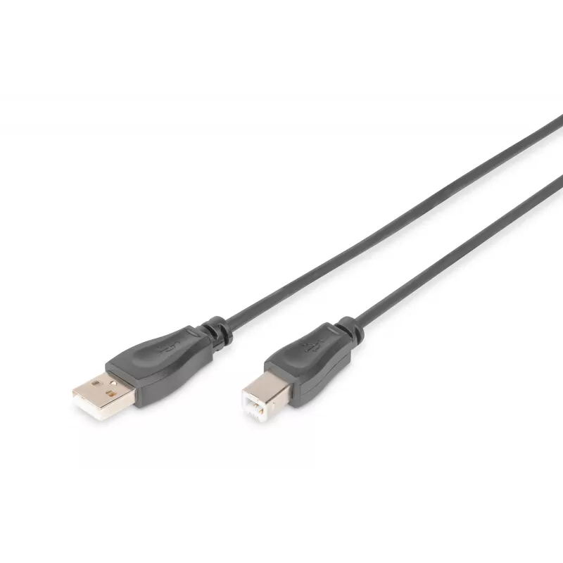 Digitus ASSMANN - USB-kaabel - USB Type A, 4-pin (M) - USB Type B, 4-pin (M) - 1 m (USB / Hi-Speed USB) - Must (AK-300105-010-S)