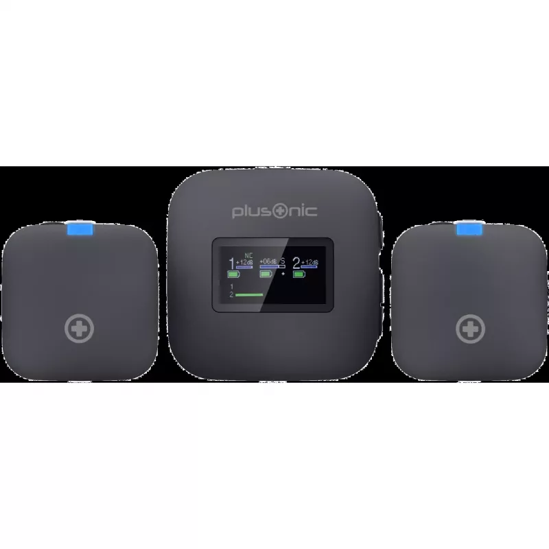 Juhtmeta mikrofoni komplekt Plusonic PS-TDS8 USB‑C, Lightning ja 3,5 mm ühenduvusega