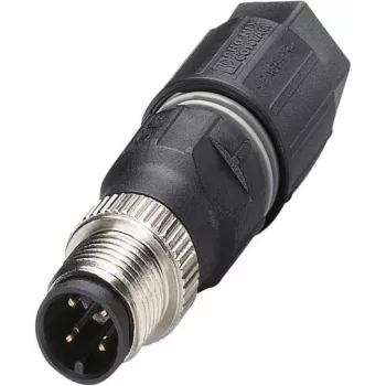 Phoenix Contact 1641785 juhtmepistik M12 must - roostevaba teras (1641785)