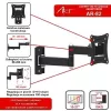 Hoidik teleri LCD/LED 10-27 15KG AR-82 reguleerimine vertikaalne/horisontaalne 28cm