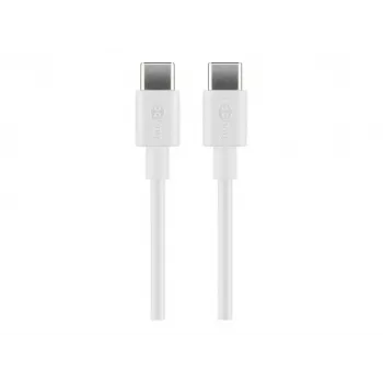 Goobay USB-C laadimis- ja sünkroonimiskaabel, 2 m, valge | Goobay