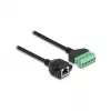 DeLOCK RJ45 kaabel Cat.6 emane klemmliistu adapterile 1 m