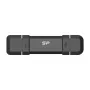 Silicon Power DS72 USB-mälupulk 250 GB USB Type-A / USB Type-C 3.2 Gen 2 (3.1 Gen 2) Must