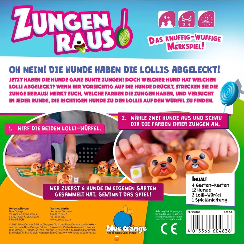 Zungen Raus, Lauamäng