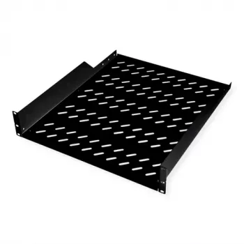Riiuliplaat ROLINE 19-tolline 2 U 550 T 25 kg kandevõime must