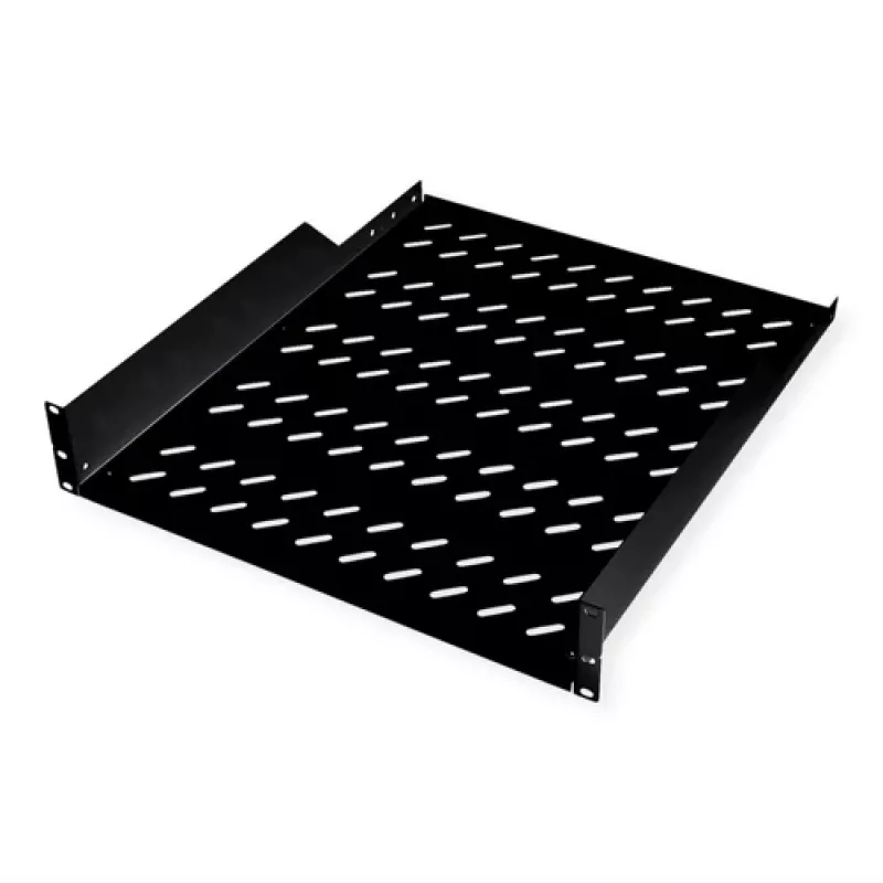 Riiuliplaat ROLINE 19-tolline 2 U 550 T 25 kg kandevõime must