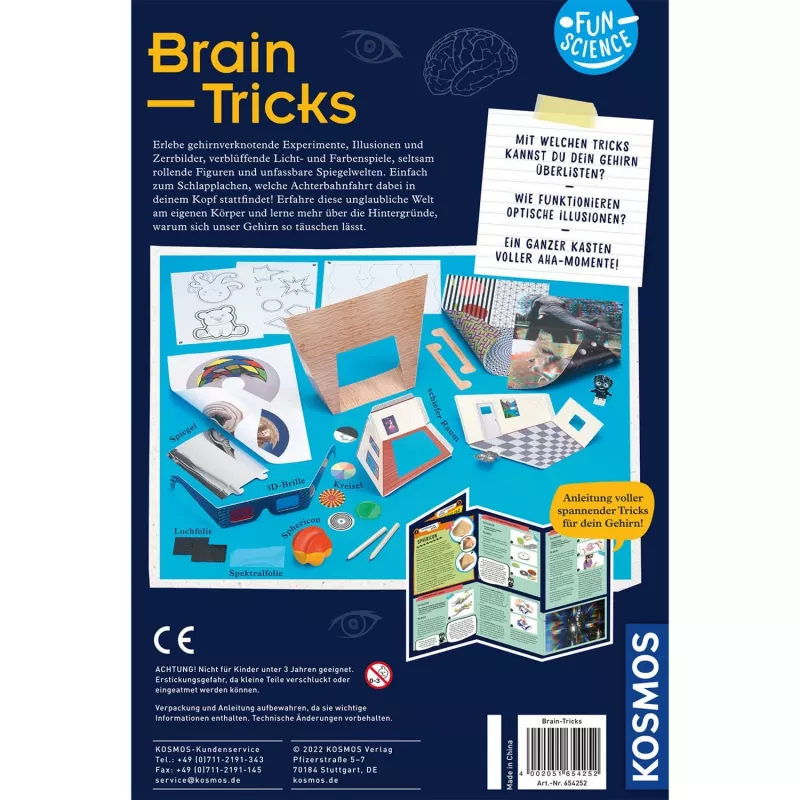 Kosmos Fun Science Ajutrikid, eksperimendikomplekt, Elekter, 8 a, Mitmevärviline