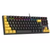 Tracer HORNET 87 klaviatuur Hiir komplektis Mängu USB QWERTY Inglise Must, Kollane