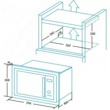 Grillahi Edesa EMW-2530-IG XBK 900 W 25 L