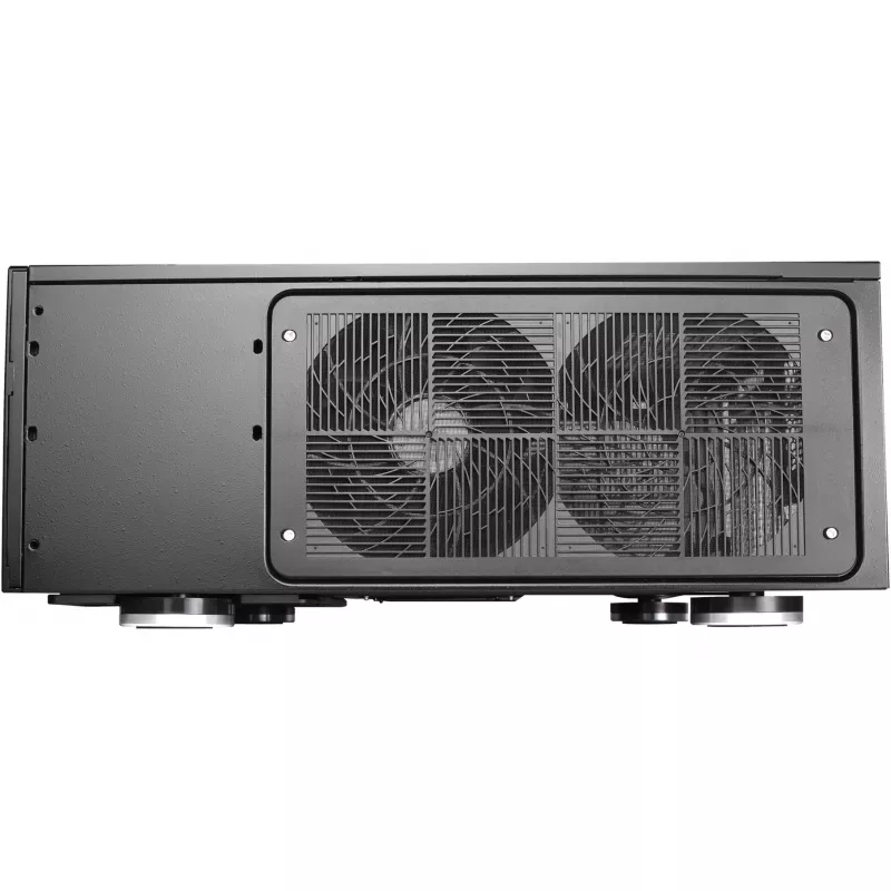 SilverStone Grandia GD08 - lauaarvuti - SSI EEB - ilma toiteallikata - must - USB/heli