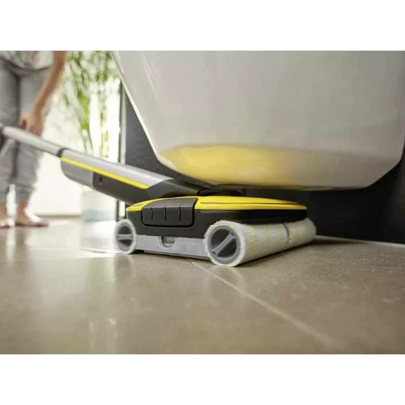 Kärcher FC 7 Cordless Electric broom Battery Dry&wet Bagless Hõbedane, kollane