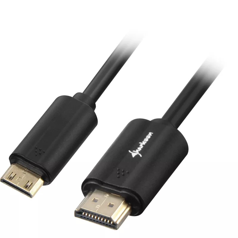 Adapterkaabel HDMI isane > mini HDMI isane (must, 1 meeter, HDMI 4K)