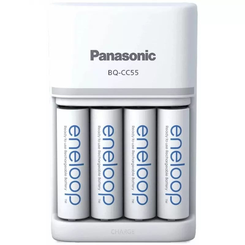 Akulaadija PANASONIC Eneloop Smartplus BQ-CC55 + 4x AA 2000 mAh (K-KJ55MCD40E)