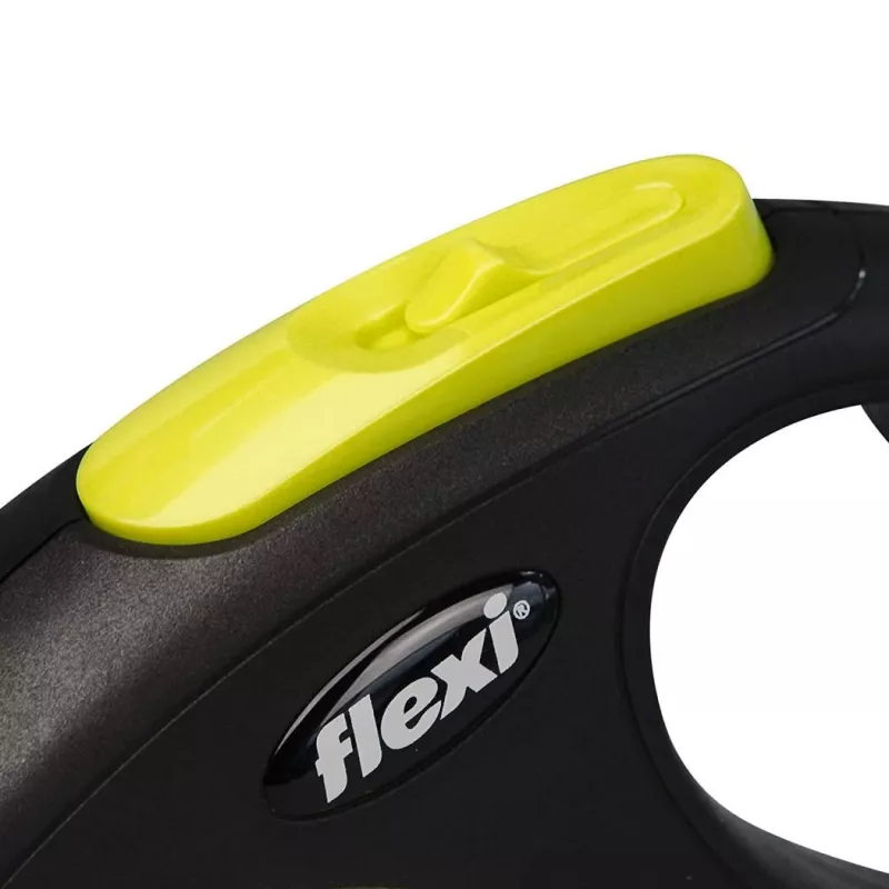 FLEXI uus Neon M - sissetõmmatav jalutusrihm - 5 m