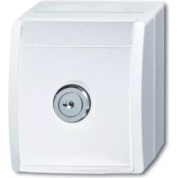BUSCH JAEGER Tüüp F 2P+E 5 35 °C Valge IP44 250 V