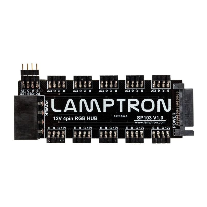 RGB-jaotur Lamptron SP103 10x Aura Sync, Fusion, Mystic jaoks — 10-kanaliline RGB-kontroller